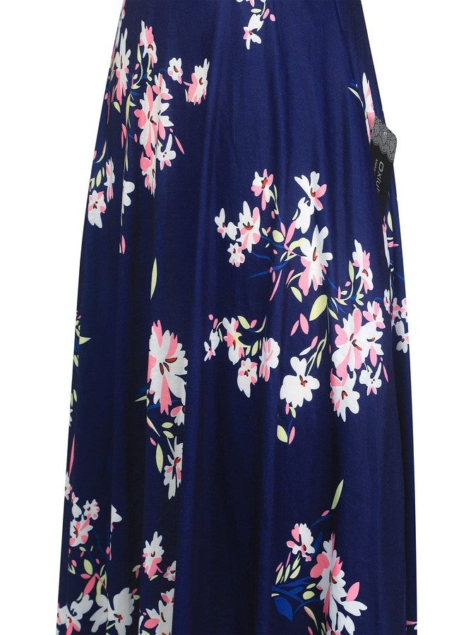 oxiuly Women's Chic Cross V-Neck Cap Sleeve Casual Summer Dress with Pockets Floral Flare A Line Party Tea Dresses OX296 (XXL, NB PinkF) - Image 4